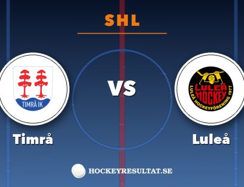 Så ser du Timrå–Luleå i SHL – tv-kanal, tider och stream